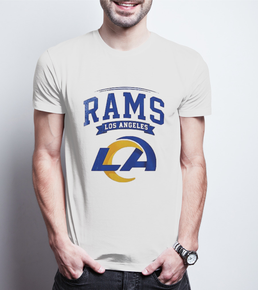 Los Angeles Rams Ghostface Running Football Collaboration T-Shirt