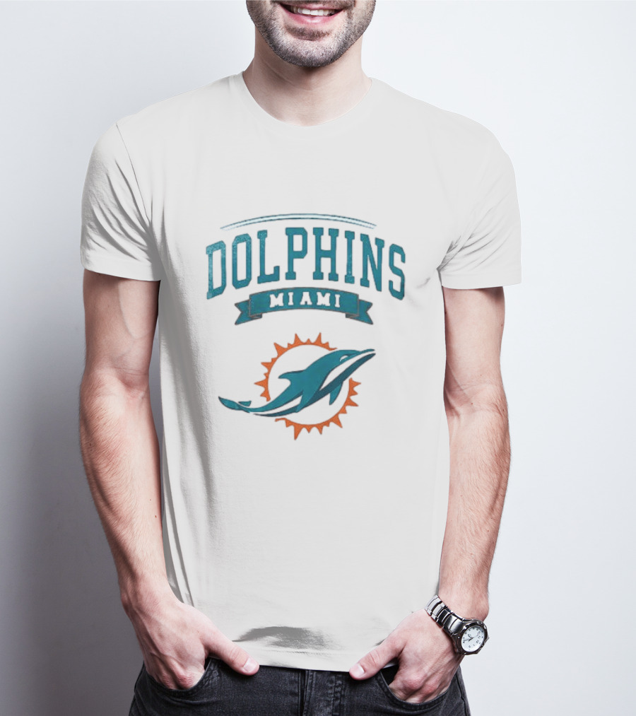 Miami Dolphins Ghostface Running Football Fan T-Shirt