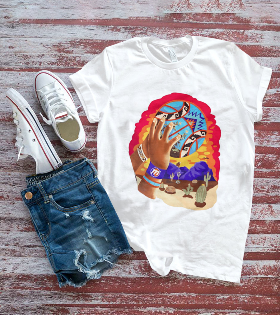 Phoenix Suns Desert Basketball Southwest NBA Cactus Mountain T-Shirt