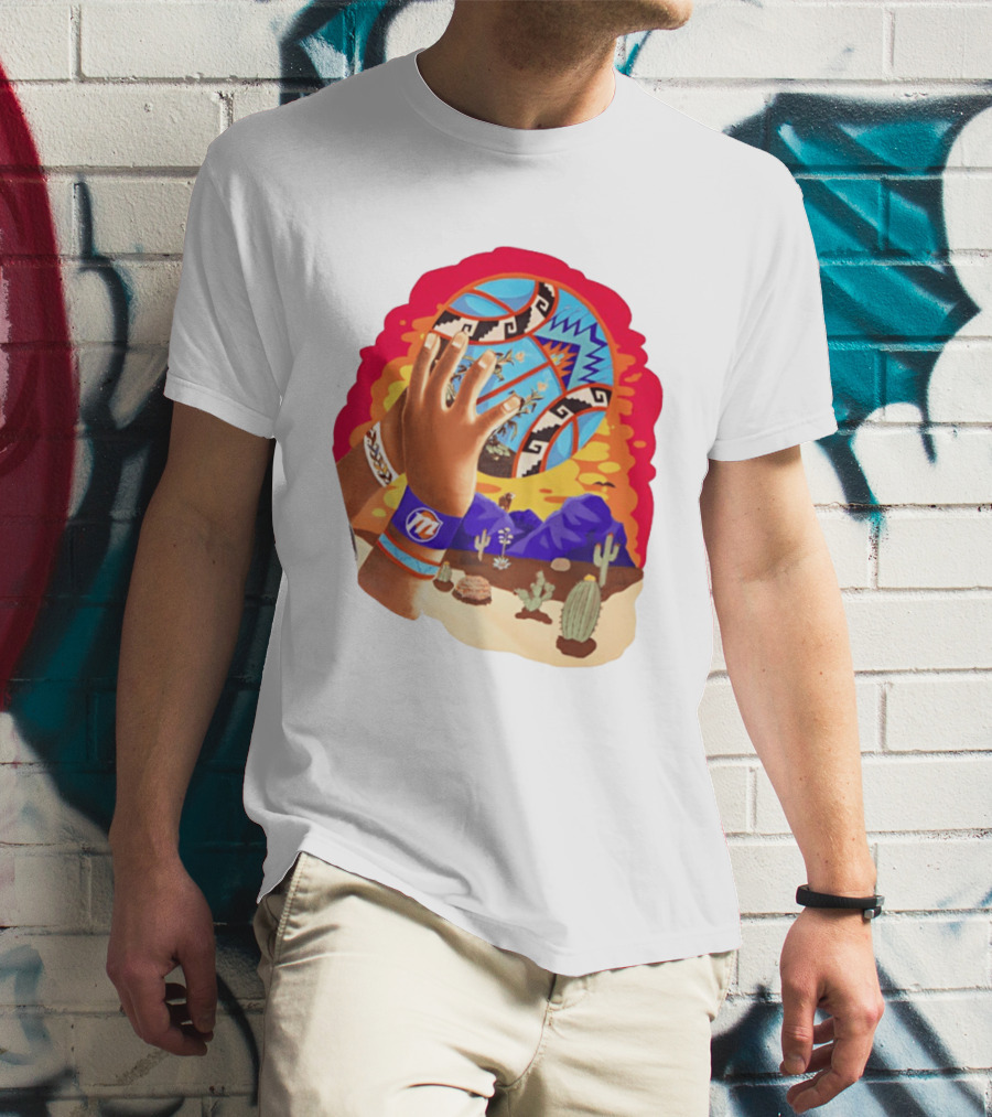 Phoenix Suns Desert Basketball Southwest NBA Cactus Mountain T-Shirt