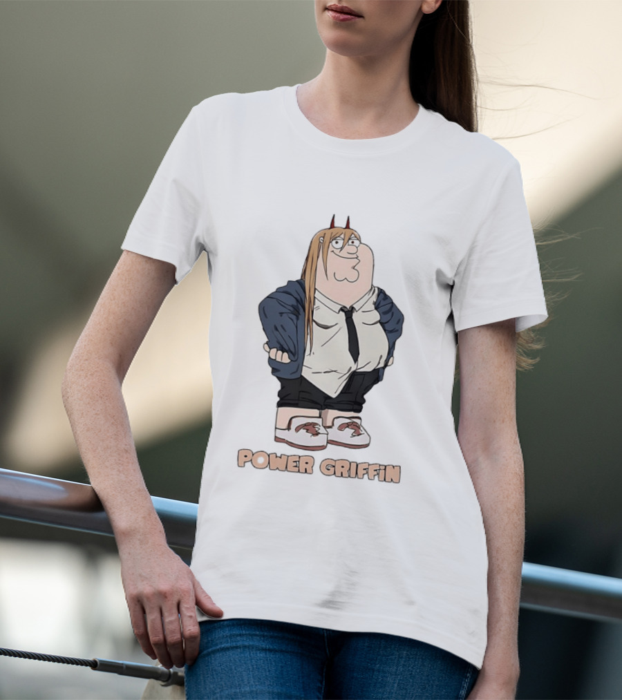 Power Griffin Chainsaw Man X Peter Griffin T-Shirt
