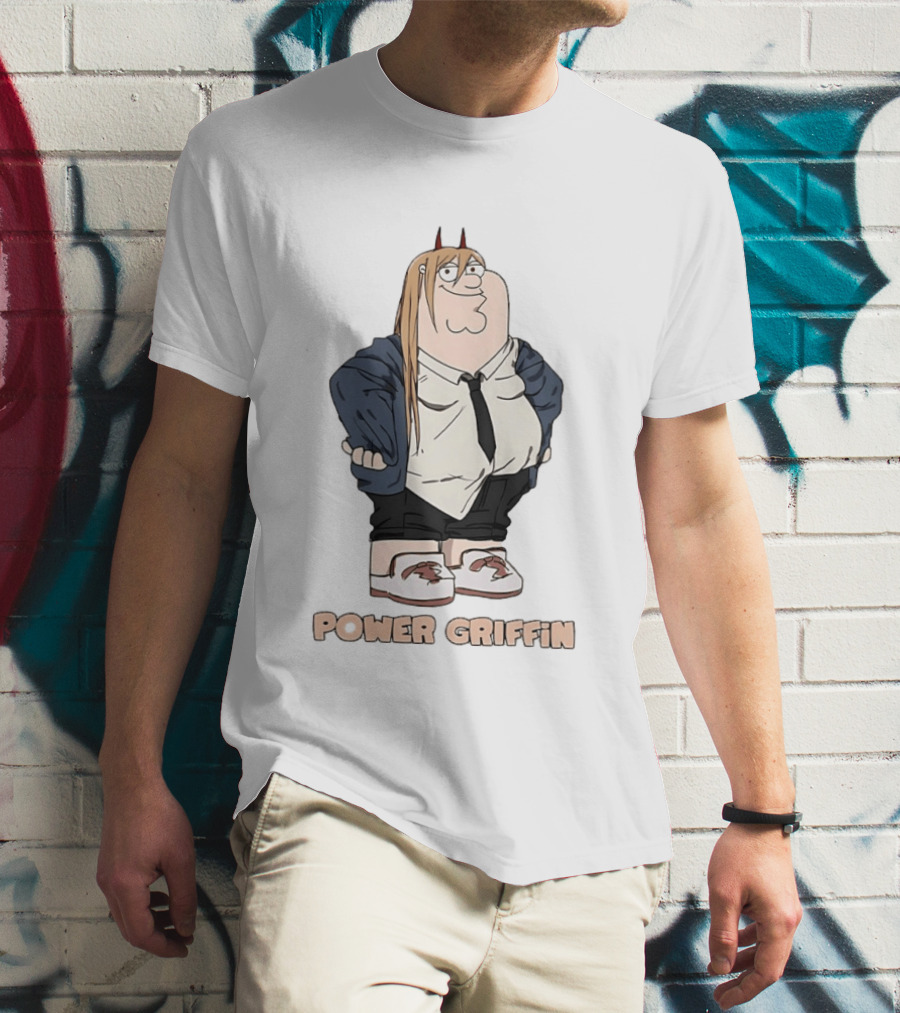 Power Griffin Chainsaw Man X Peter Griffin T-Shirt