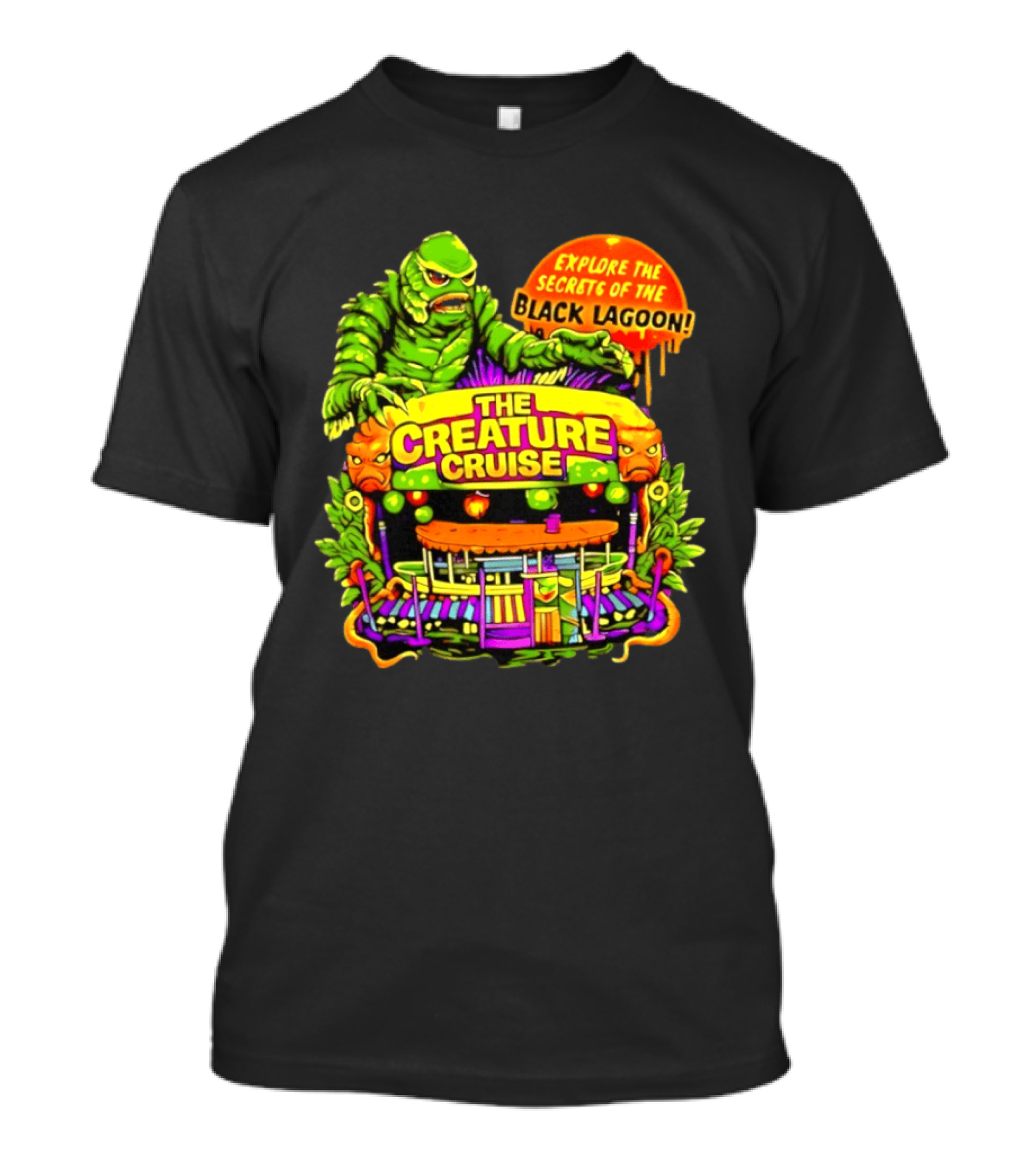 Explore The Secrets Of The Black Lagoon The Creature Cruise Adventure T-Shirt