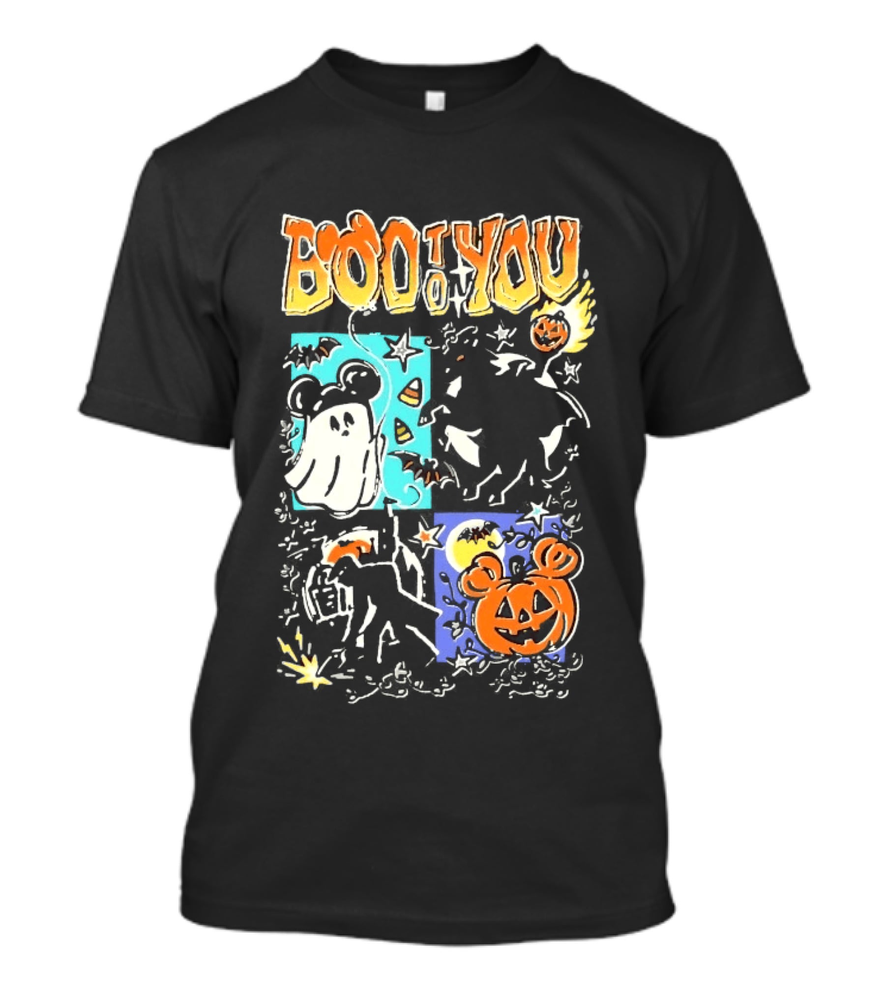 Boo To You Ghost And Pumpkin Halloween Fun T-Shirt