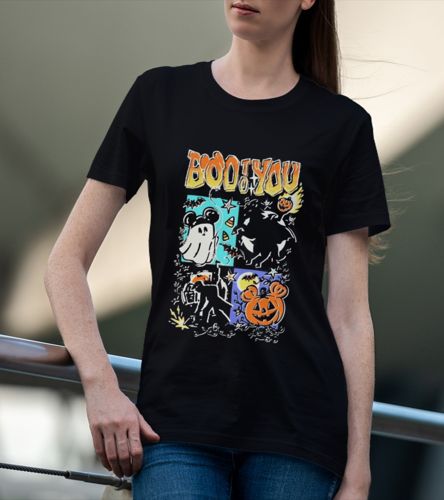Boo To You Ghost And Pumpkin Halloween Fun T-Shirt