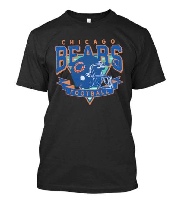Chicago Bears Helmet Retro Football T-Shirt