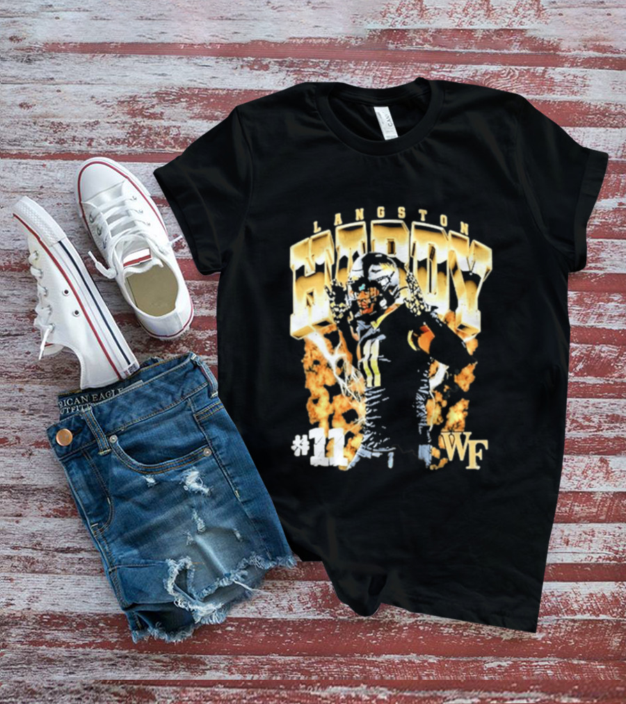 Ncaa Football Langston Hardy Wake Forest Demon Deacons #11 WF T-Shirt