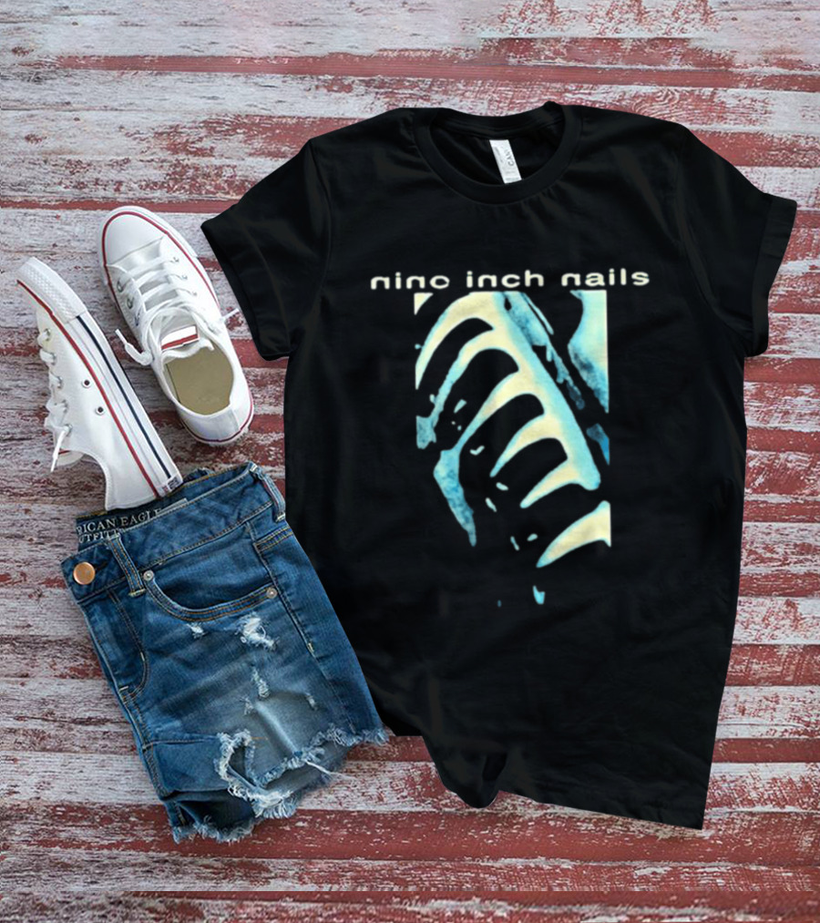 Nine Inch Nails Ribcage Watercolor Noize Machine T-Shirt