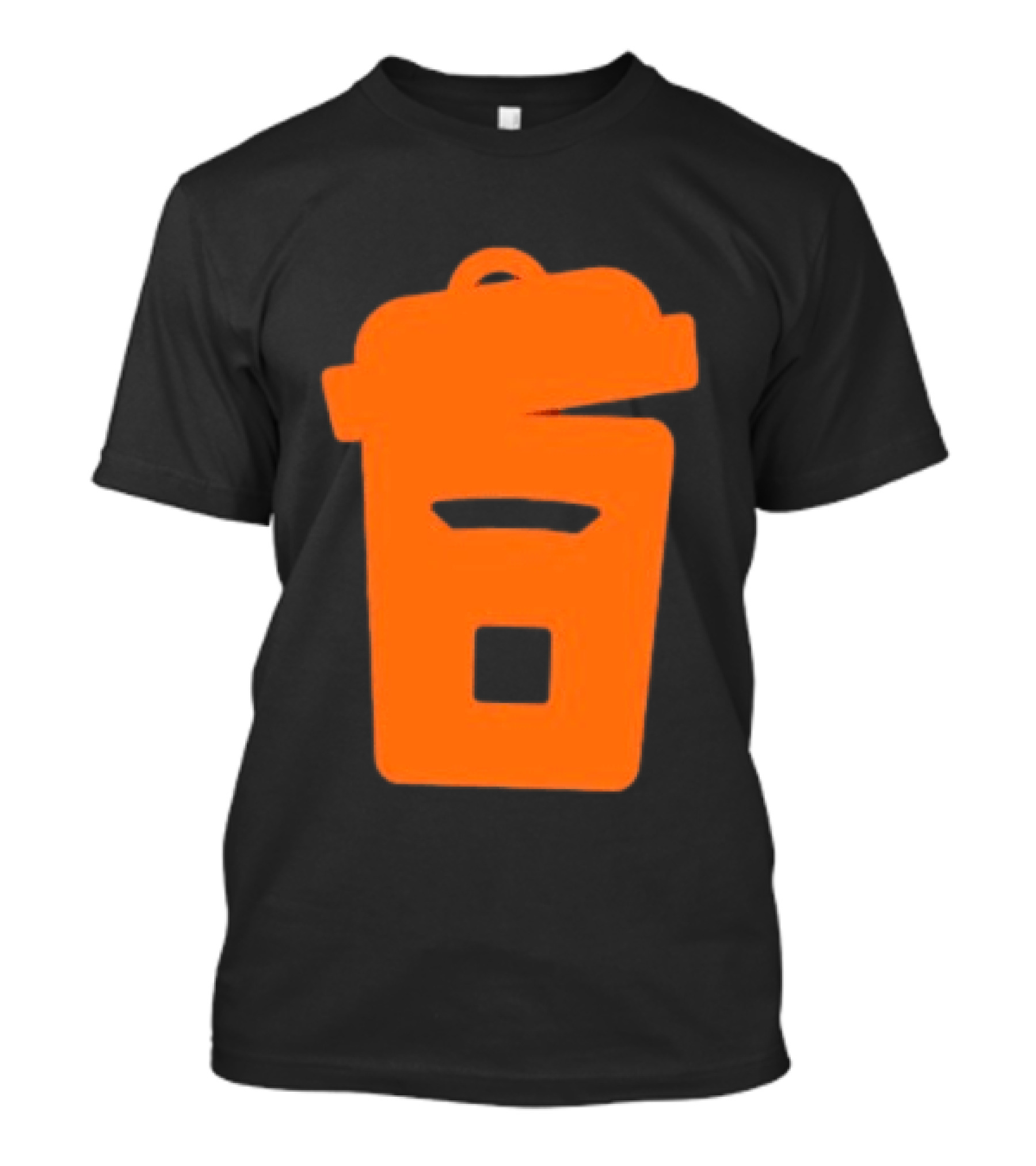 Orange Trash Can Garbage Bin Waste Basket T-Shirt