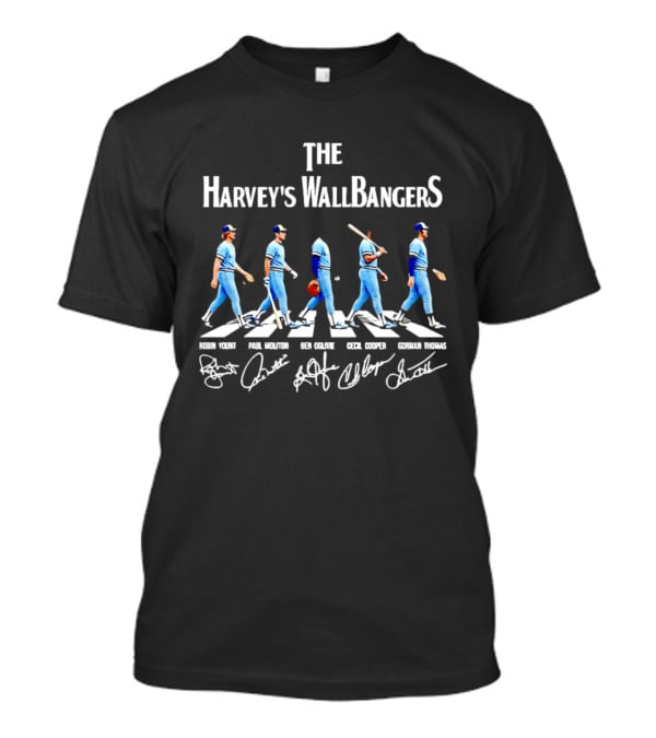 The Harvey's Wallbangers Milwaukee Brewers Robin Yount Paul Molitor Ben Oglivie Cecil Cooper Gorman Thomas T-Shirt