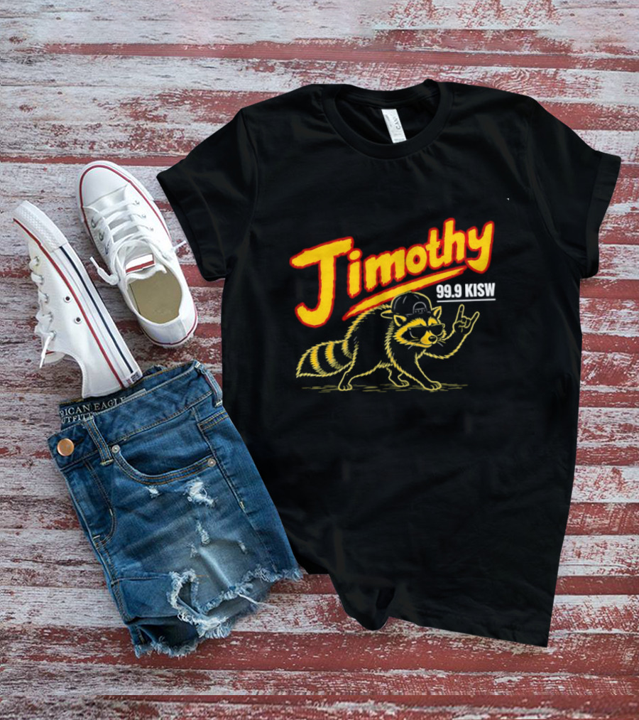 Jimothy 99.9 KISW Raccoon Rock Seattle Radio T-Shirt