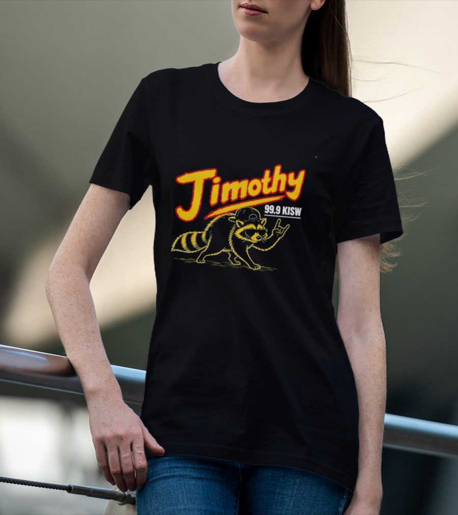 Jimothy 99.9 KISW Raccoon Rock Seattle Radio T-Shirt