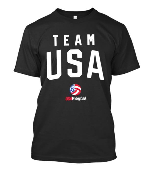 Team USA Volleyball Summer Games American Flag Volleyball T-Shirt