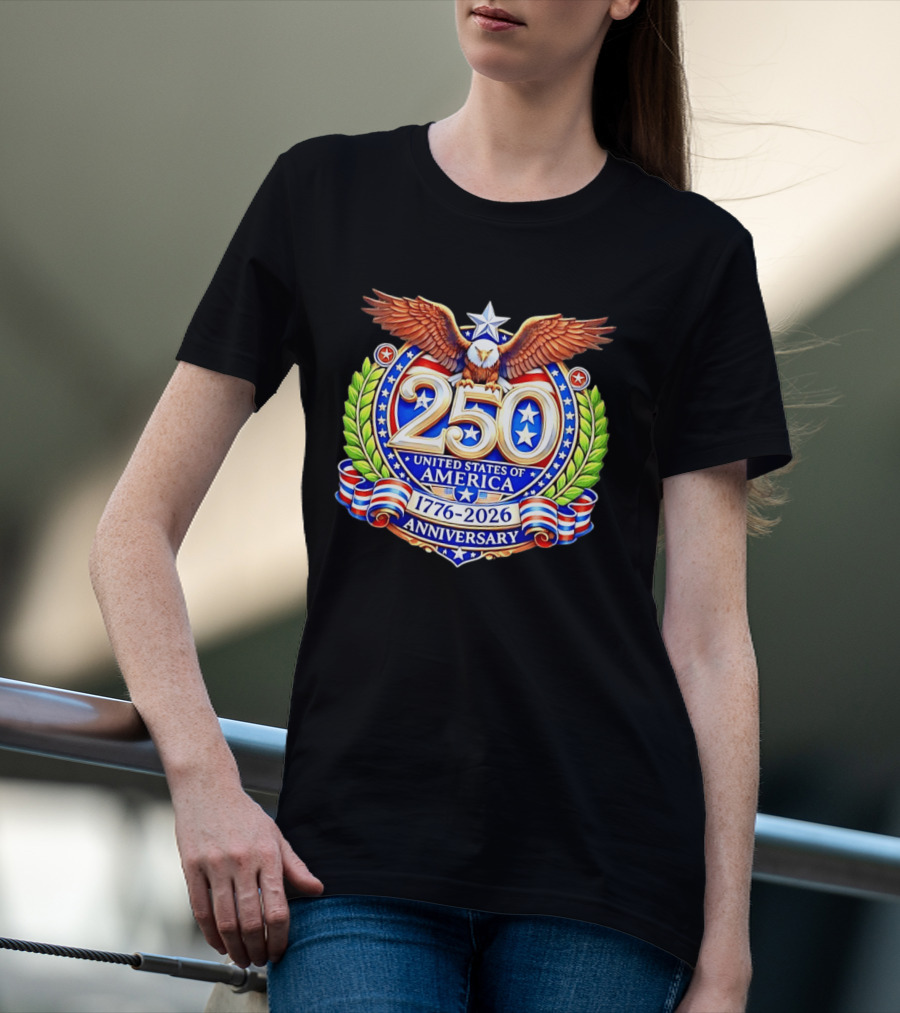 250th Anniversary United States Of America 1776 2026 Eagle T-Shirt
