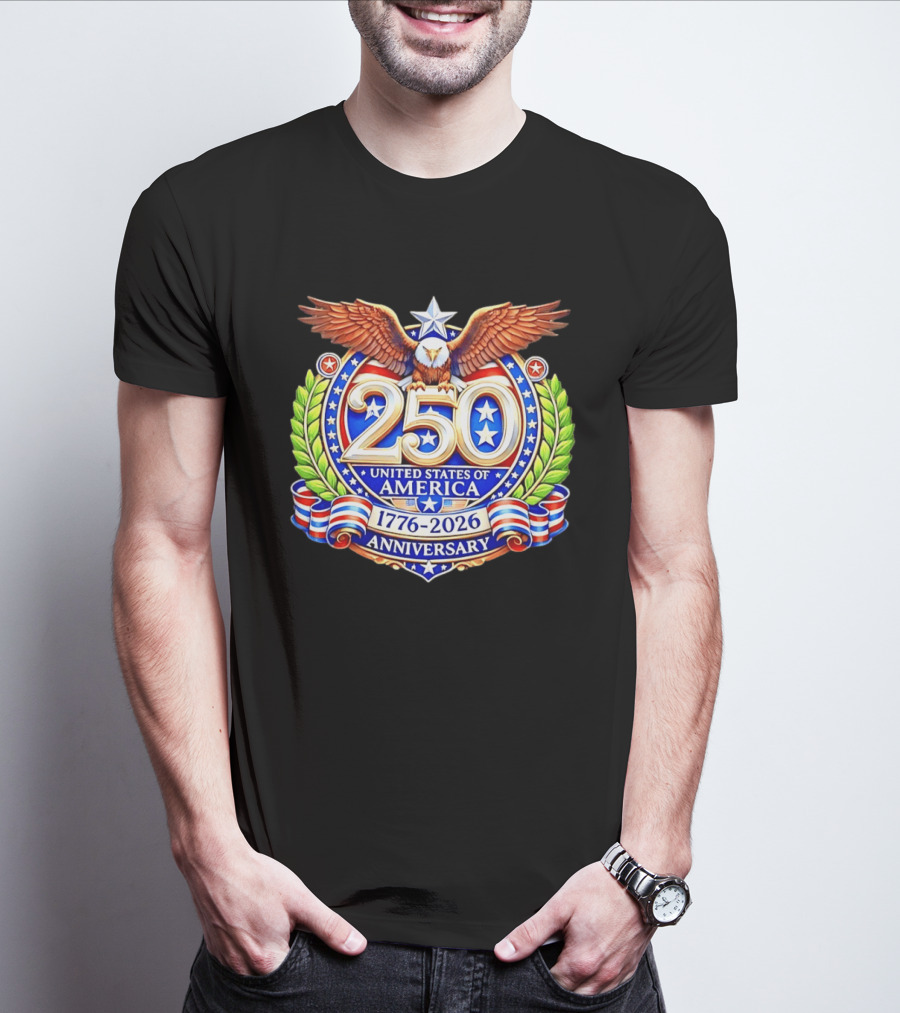 250th Anniversary United States Of America 1776 2026 Eagle T-Shirt