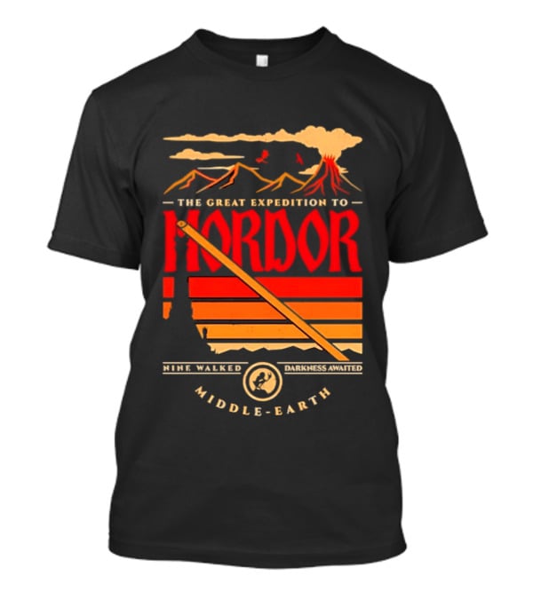 The Great Expedition To Mordor Middle Earth Journey Adventure Walking Challenge T-Shirt