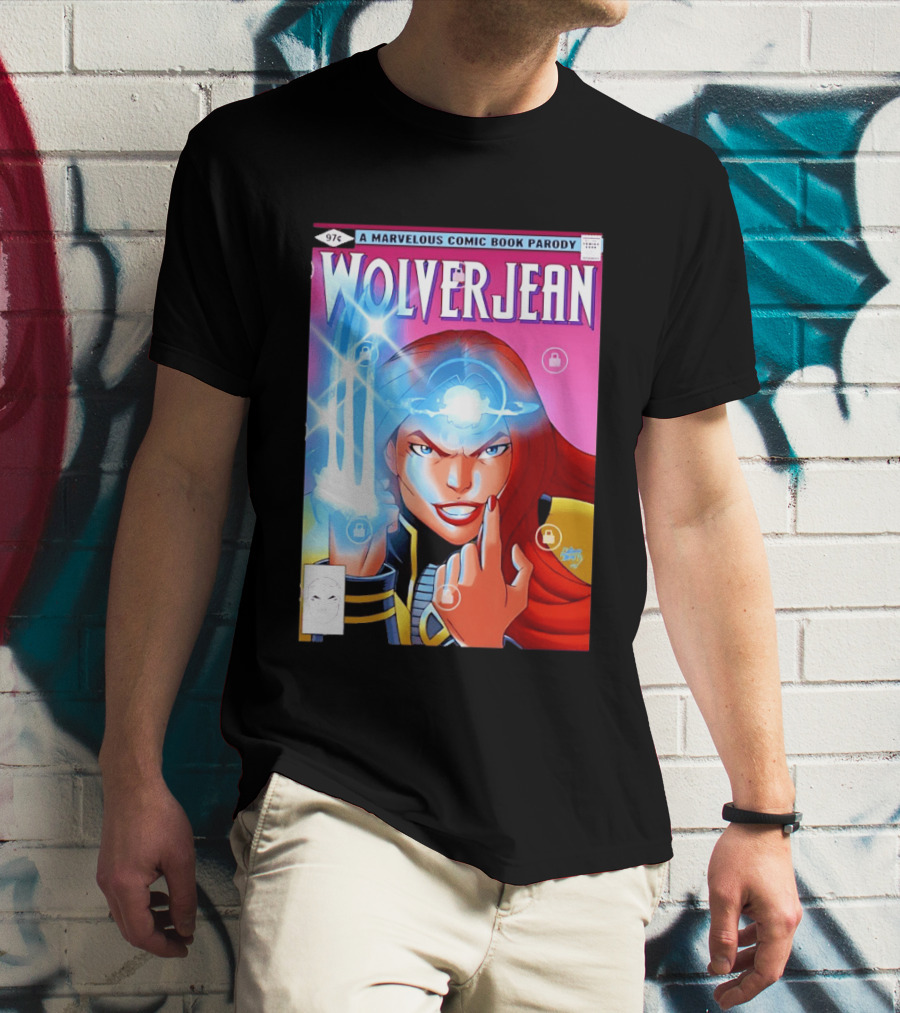 Wolverjean A Marvelous Comic Book Parody Cover 97 Cents T-Shirt