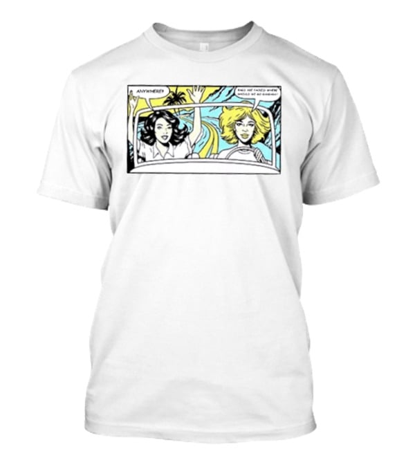 Bags Are Packed Where Should We Go Barbara Pop Art Comic Road Trip Adventure T-Shirt