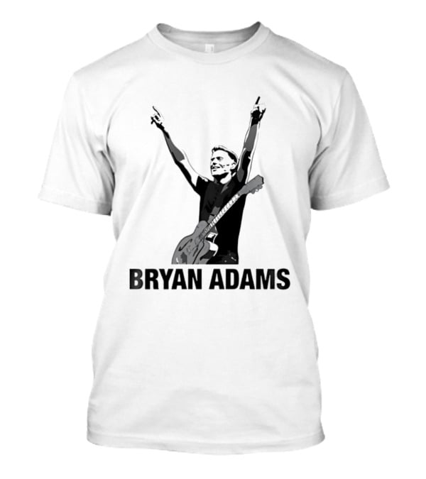 Bryan Adams Guitar Celebration Pose T-Shirt
