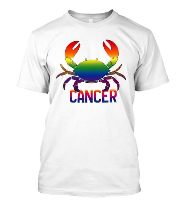 Cancer Rainbow Crab LGBT Pride T-Shirt