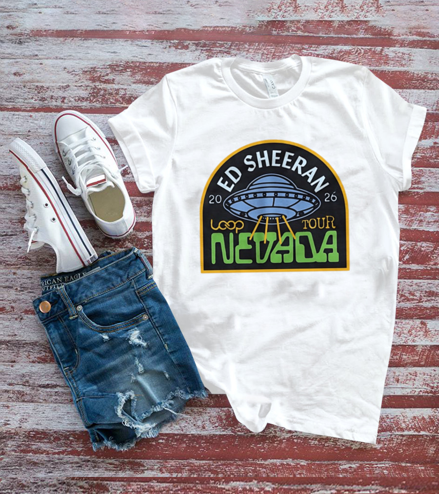 Ed Sheeran 2026 Nevada Loop Tour UFO T-Shirt