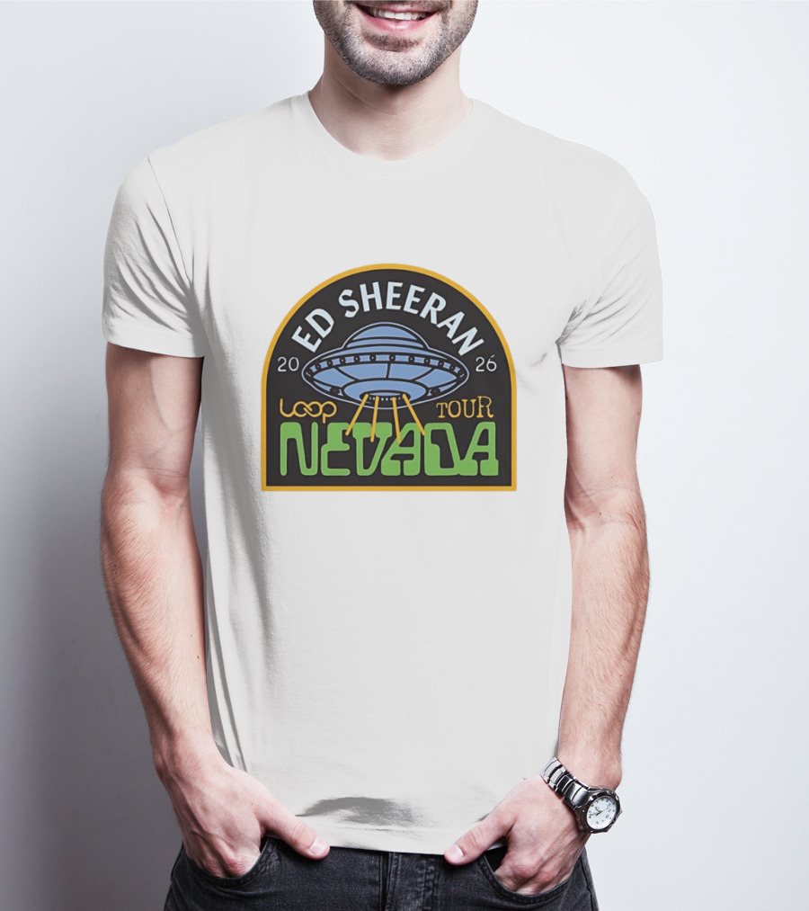 Ed Sheeran 2026 Nevada Loop Tour UFO T-Shirt