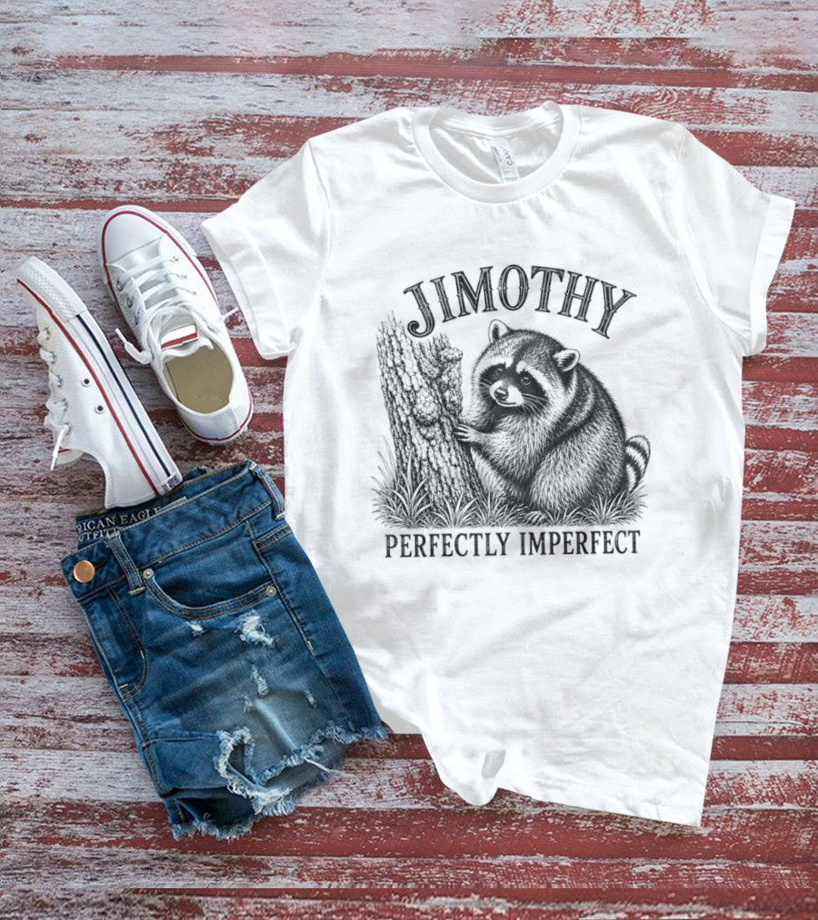 Jimothy Perfectly Imperfect Raccoon Forest T-Shirt