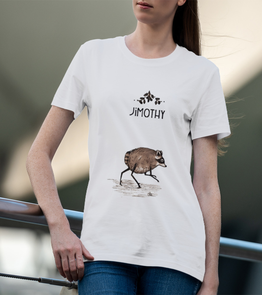 Jimothy Raccoon Vintage Style With Acorns T-Shirt