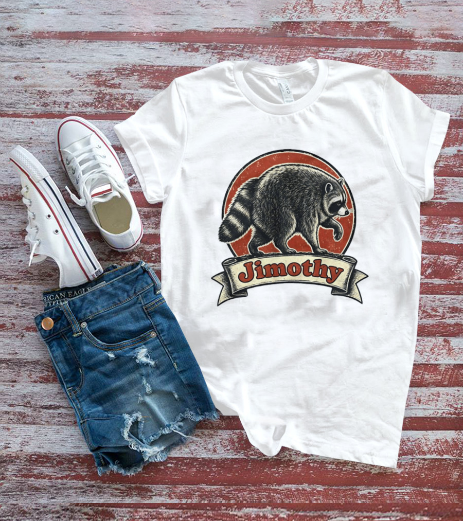Jimothy Raccoon Vintage Style Meme T-Shirt