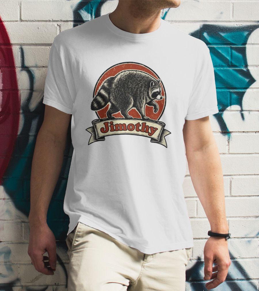 Jimothy Raccoon Vintage Style Meme T-Shirt