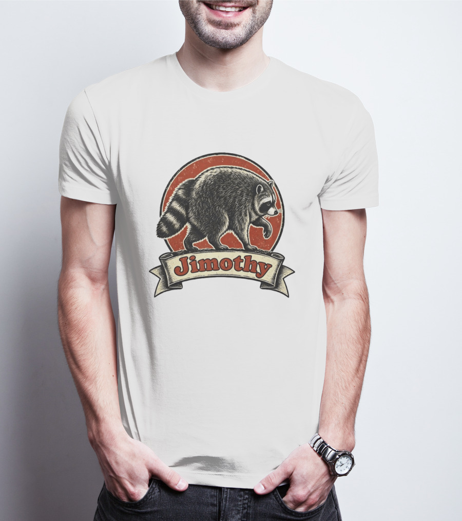 Jimothy Raccoon Vintage Style Meme T-Shirt