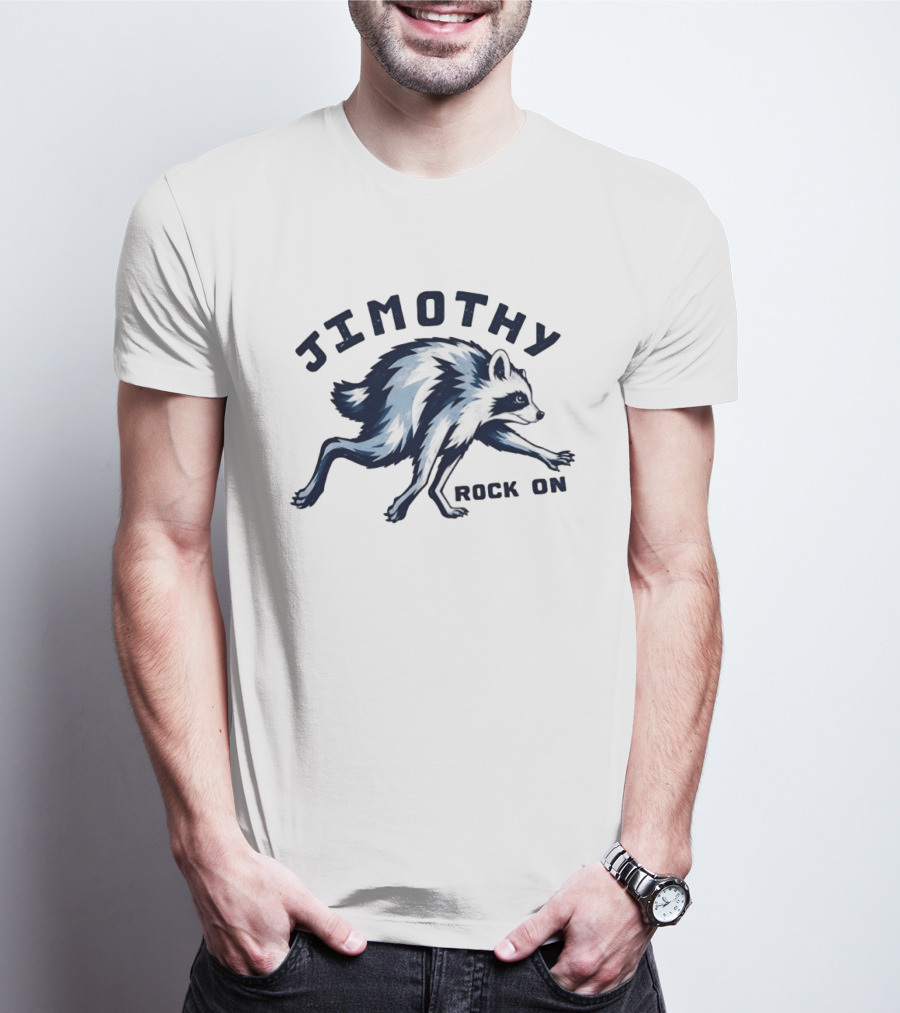 Jimothy Rock On Raccoon T-Shirt