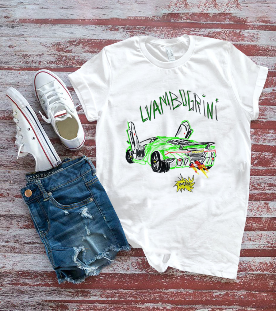 Lvambogrini Urdomo Sports Car Lamborghini Drawing T-Shirt