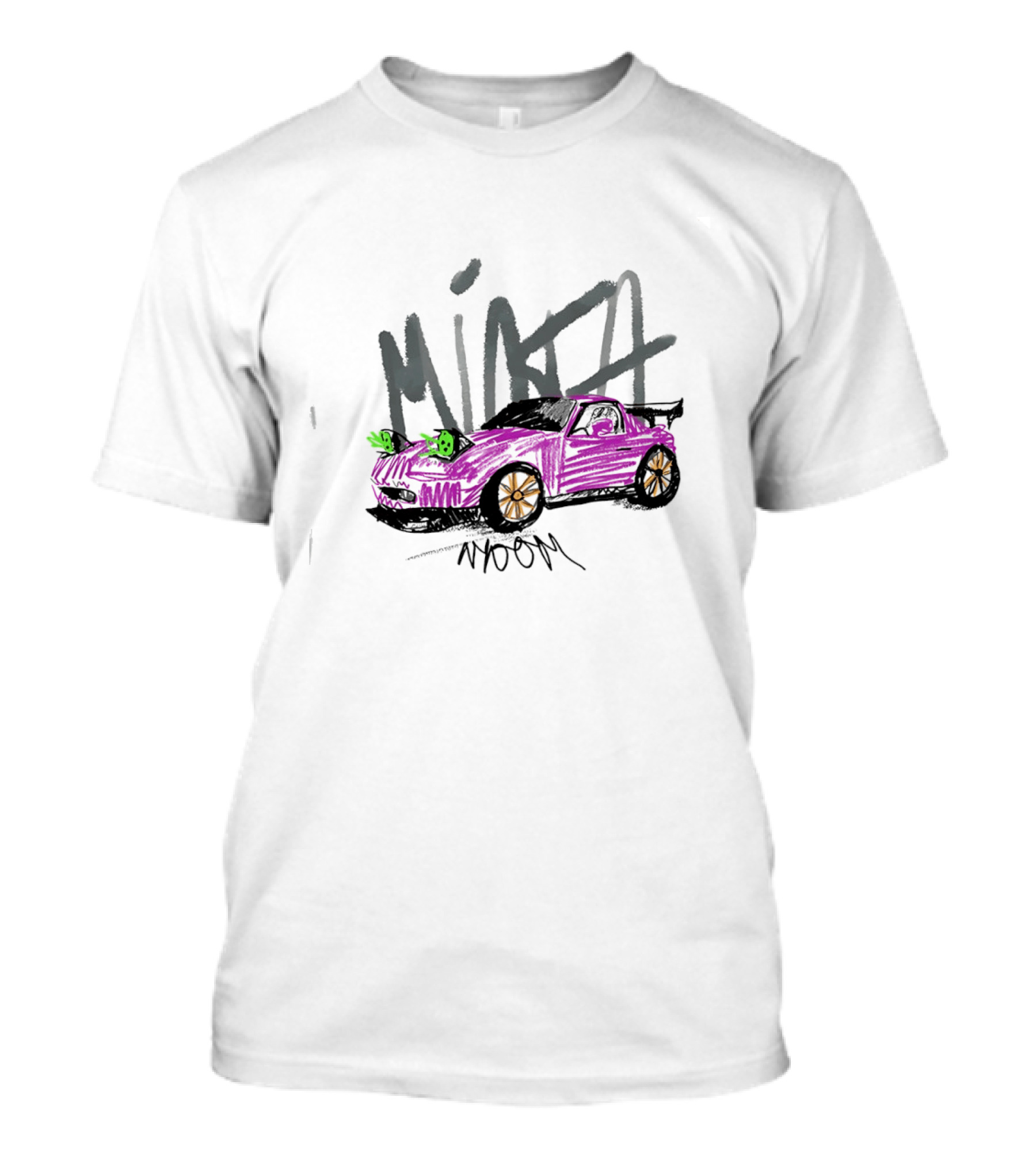 Mazda Miata JDM Childish Scribble Car Artwork NOOM T-Shirt