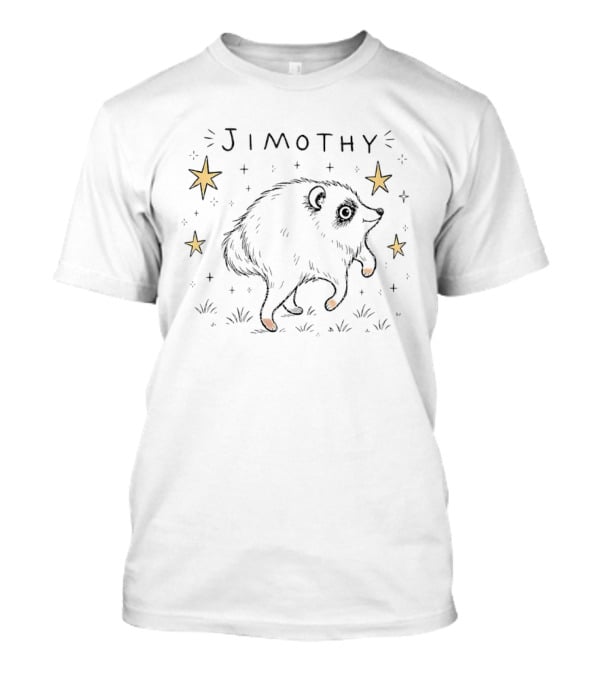 Jimothy Raccoon Hedgehog Stars Animal T-Shirt