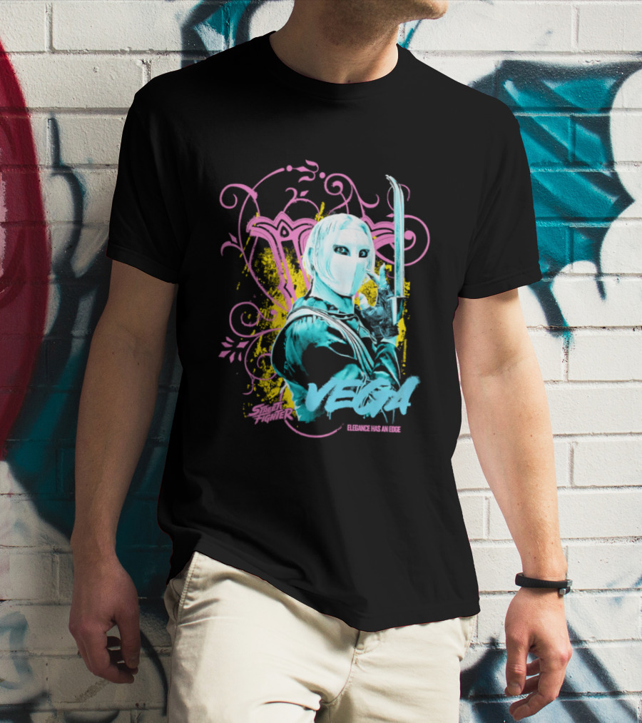 Fighter Vega Elegance Has An Edge Streetwear Warrior T-Shirt
