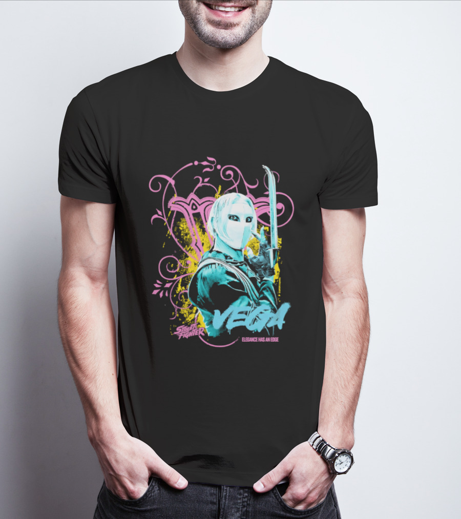 Fighter Vega Elegance Has An Edge Streetwear Warrior T-Shirt