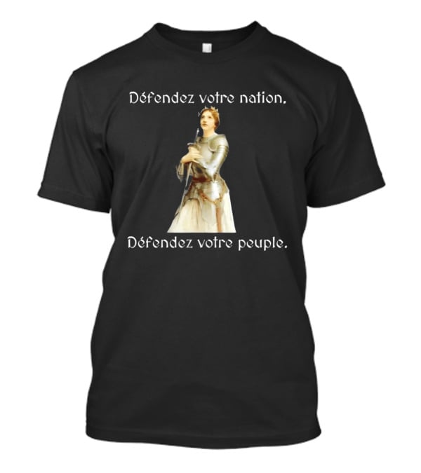 Défendez Votre Nation Défendez Votre Peuple Iconic Armor Figure T-Shirt