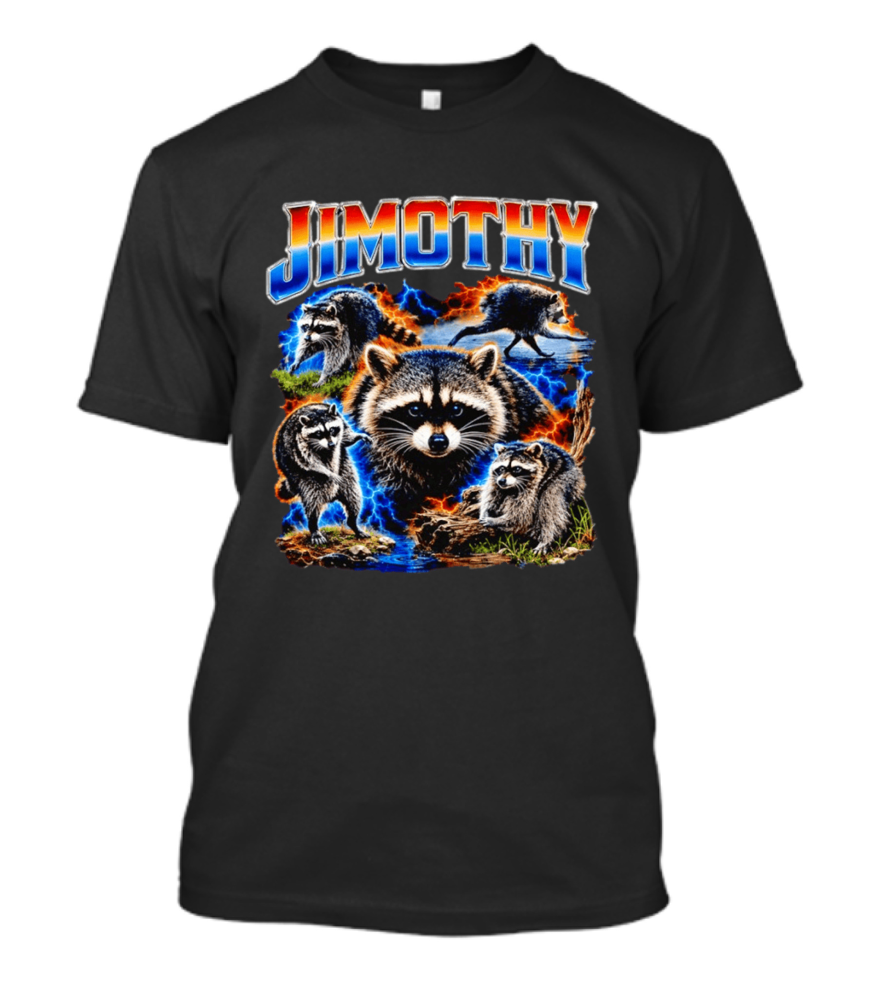 Jimothy Raccoon Wildlife Adventure Seattle Trash Panda T-Shirt