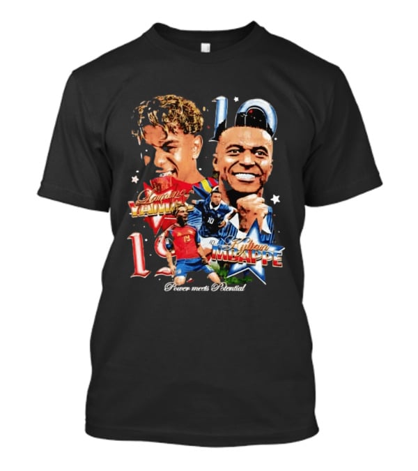 Lamine Yamal Kylian Mbappe 10 Power Meets Potential 19 T-Shirt