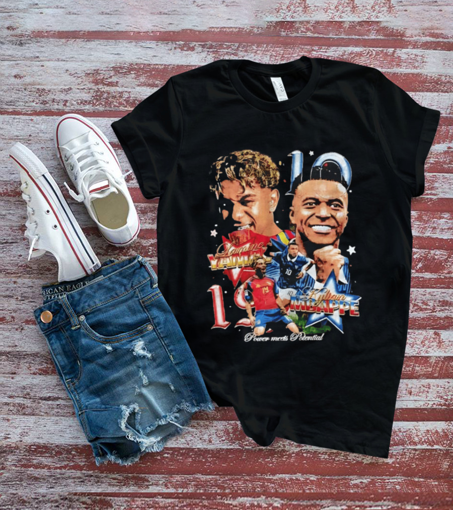 Lamine Yamal Kylian Mbappe 10 Power Meets Potential 19 T-Shirt