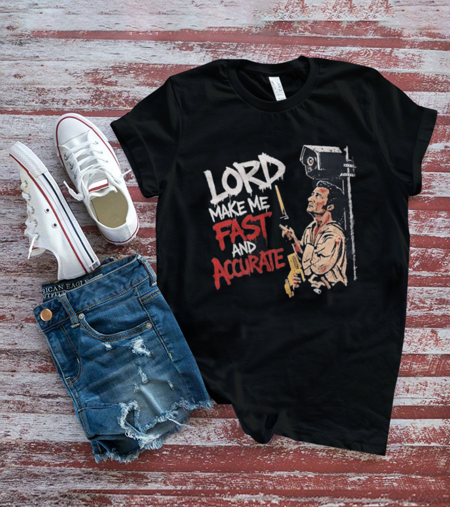 Lord Make Me Fast And Accurate Star Wars Lightsaber Jedi T-Shirt