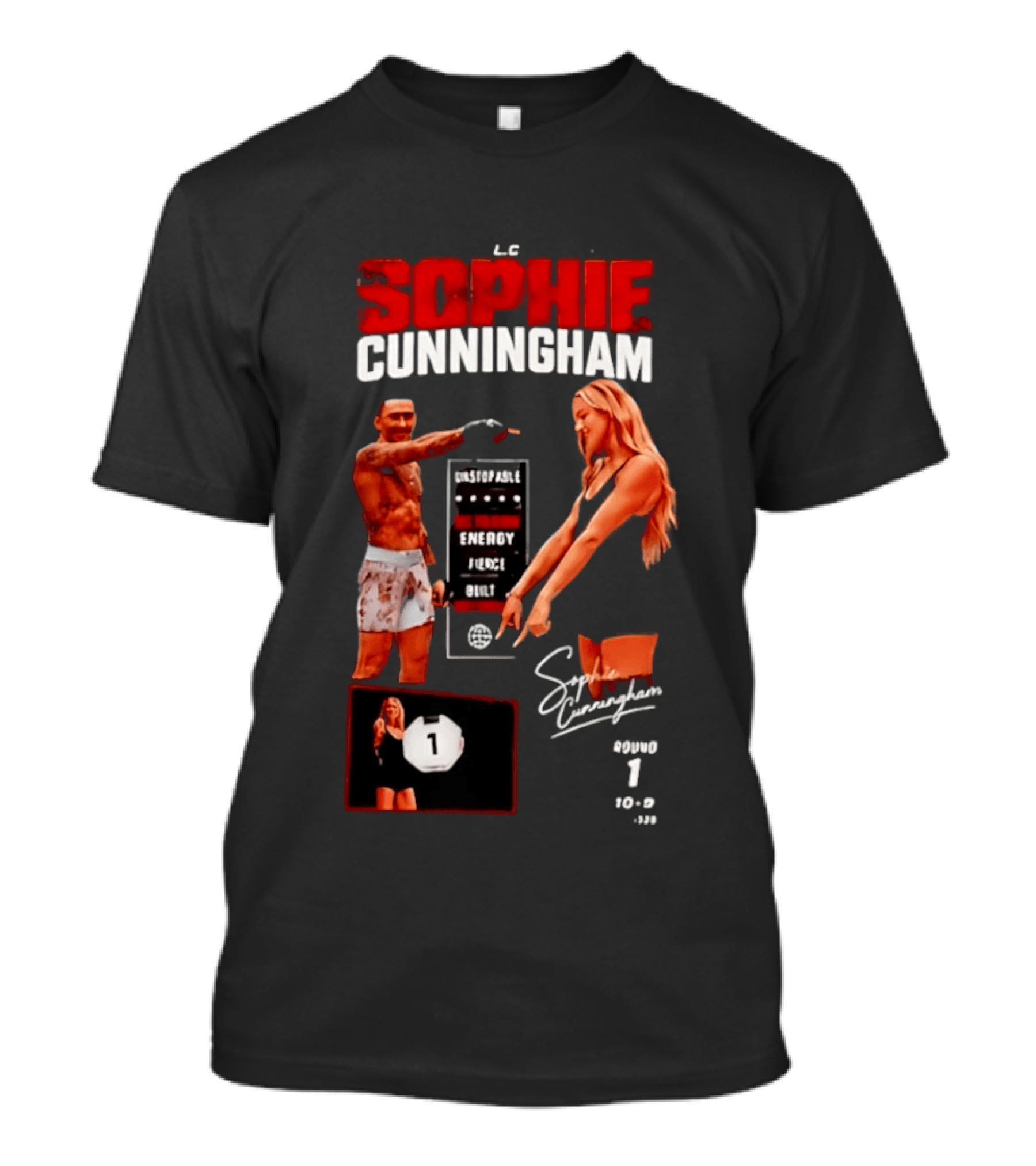 Sophie Cunningham Energy Juice UFC 329 Ring Girl T-Shirt