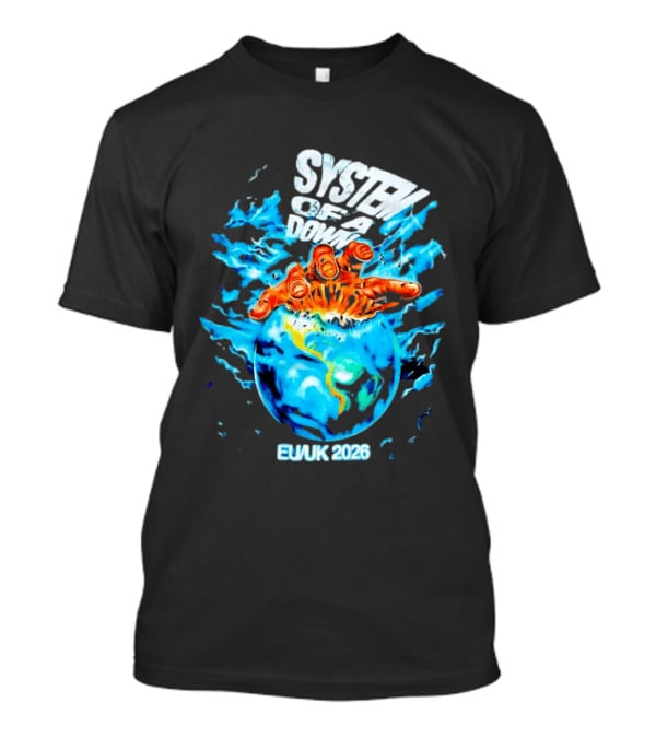 System Of A Down Crushing Hand Earth EU UK 2026 T-Shirt