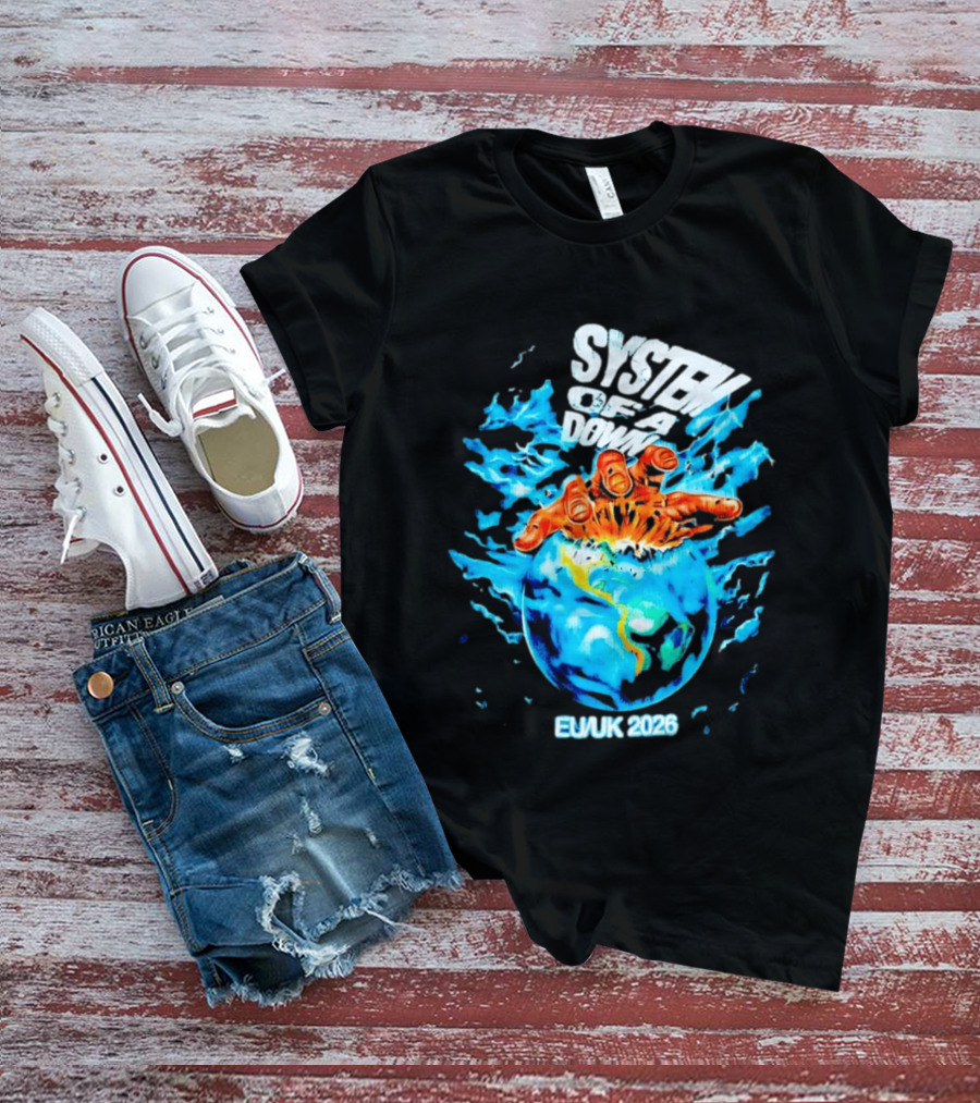System Of A Down Crushing Hand Earth EU UK 2026 T-Shirt