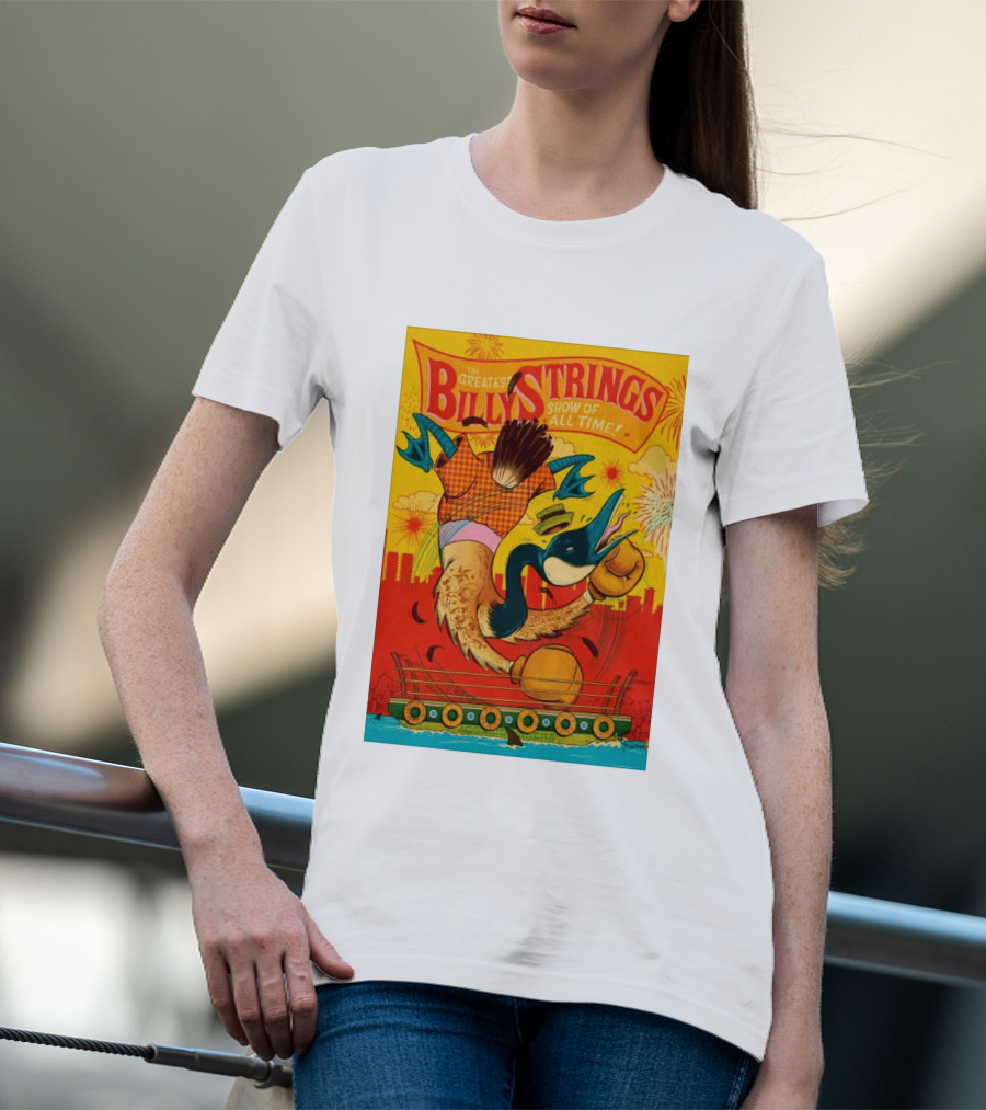 Billy Strings Boston MA July 21 2026 Greatest Show Of All Time Boxing Duck With Gloves T-Shirt