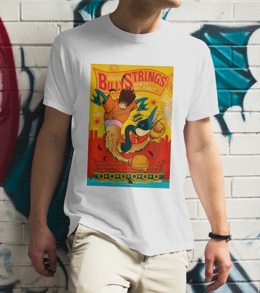 Billy Strings Boston MA July 21 2026 Greatest Show Of All Time Boxing Duck With Gloves T-Shirt