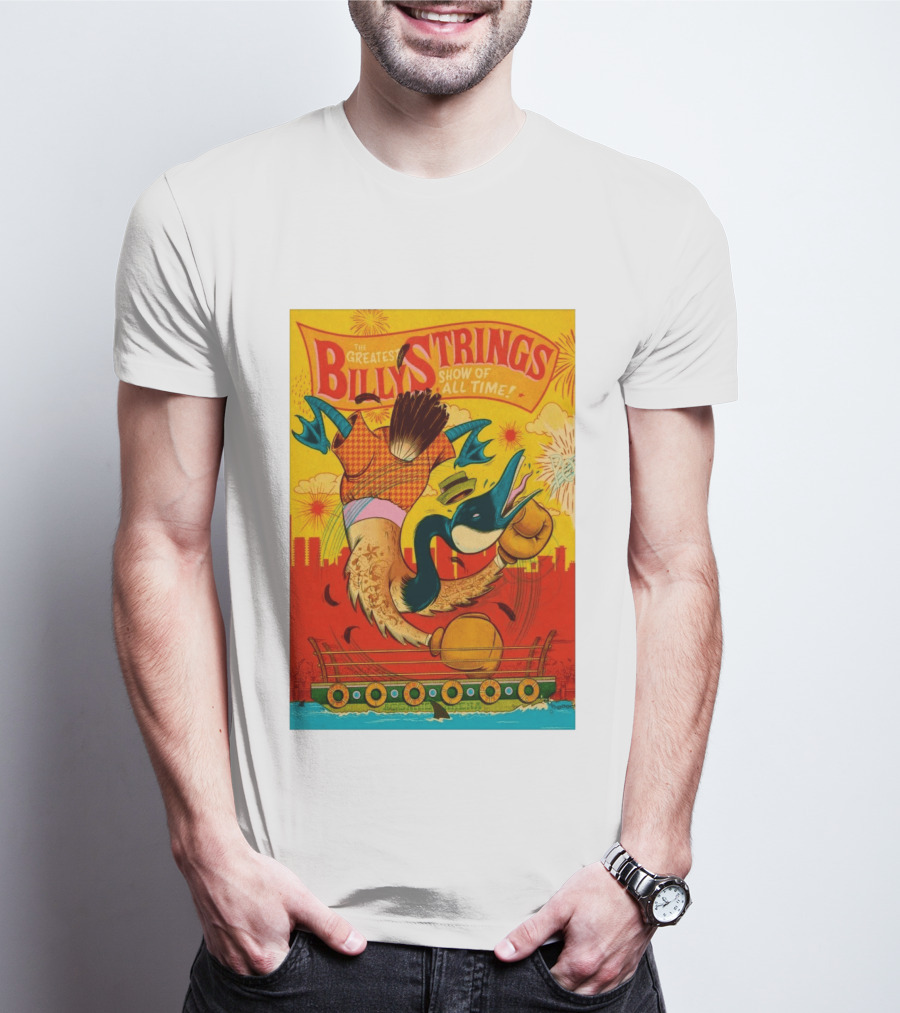 Billy Strings Boston MA July 21 2026 Greatest Show Of All Time Boxing Duck With Gloves T-Shirt