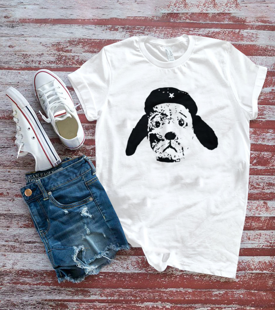 Che Guevara Dog Parody Beret Icon With Star T-Shirt