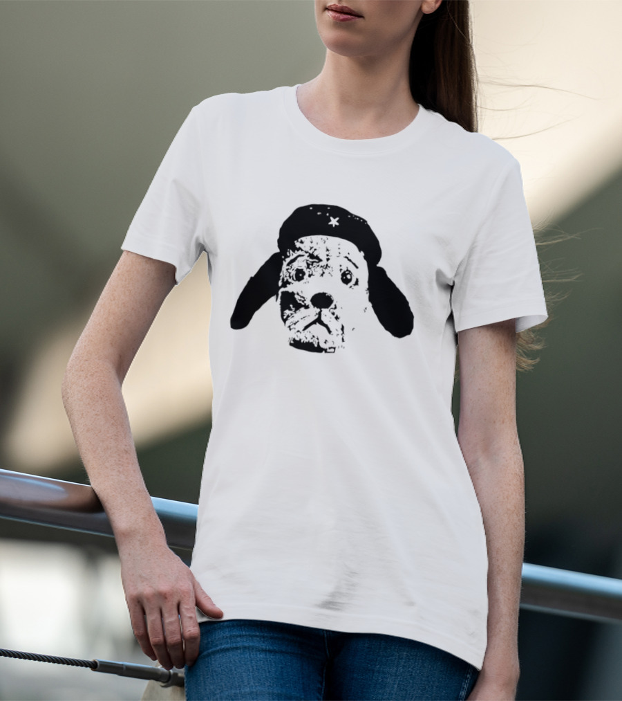 Che Guevara Dog Parody Beret Icon With Star T-Shirt